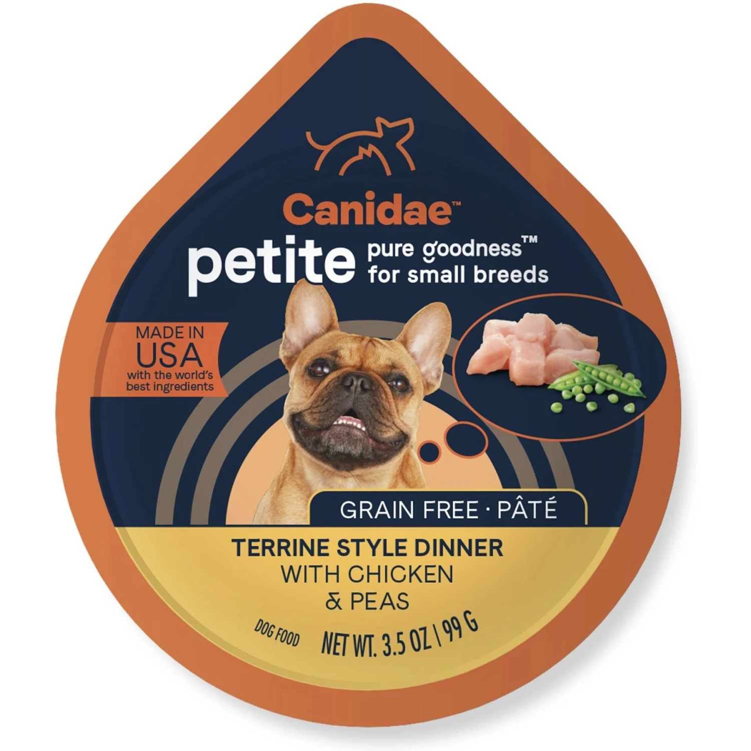 CANIDAE PURE Petite All Stages Small Breed Terrine Style Dinner With Chicken & Peas Wet Dog Food Trays, 3.5-oz, Case Of 12 & CANIDAE PURE Petite All Stages Small Breed Bolognese Style Dinner With Beef & Carrots Wet Dog Food Trays, 3.5-oz, Case Of 12 4 CANIDAE PURE Petite All Stages Small Breed Terrine Style Dinner With Chicken & Peas Wet Dog Food Trays, 3.5-oz, Case Of 12 & CANIDAE PURE Petite All Stages Small Breed Bolognese Style Dinner With Beef & Carrots Wet Dog Food Trays, 3.5-oz, Case Of 12 - Image 2