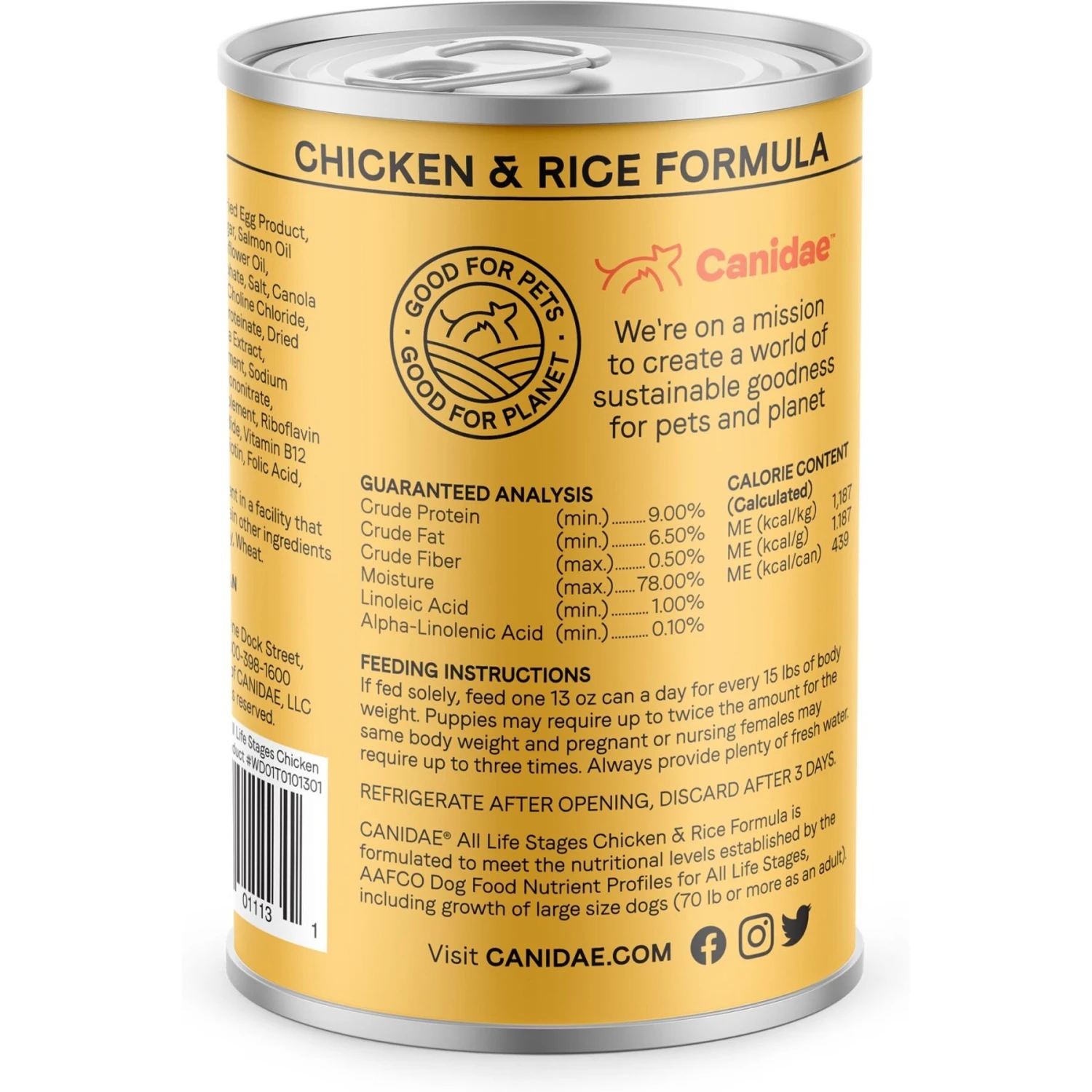 CANIDAE All Life Stages Lamb & Rice Formula Canned Dog Food & CANIDAE All Life Stages Chicken & Rice Formula Canned Dog Food 9 CANIDAE All Life Stages Lamb & Rice Formula Canned Dog Food & CANIDAE All Life Stages Chicken & Rice Formula Canned Dog Food - Image 7