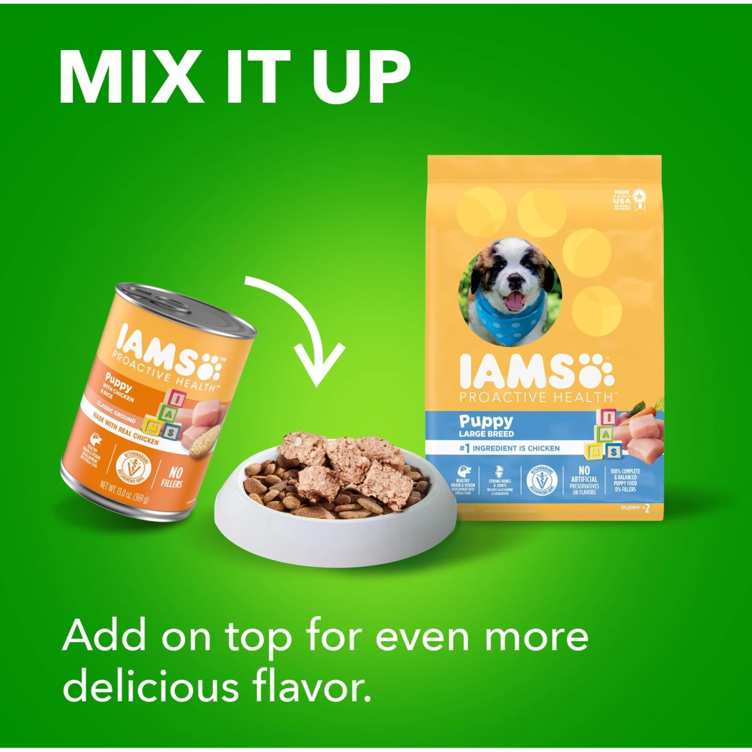 Iams Proactive Health Large Breed Puppy High Protein DHA Formula With Real Chicken Dry Dog Food 11 Iams Proactive Health Large Breed Puppy High Protein DHA Formula With Real Chicken Dry Dog Food - Image 9