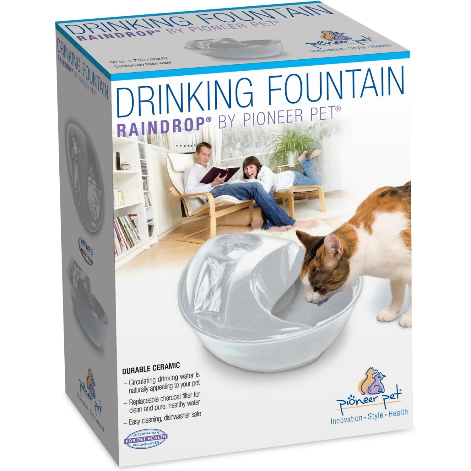 Pioneer Pet Raindrop Ceramic Dog & Cat Fountain 10 Pioneer Pet Raindrop Ceramic Dog & Cat Fountain - Image 8