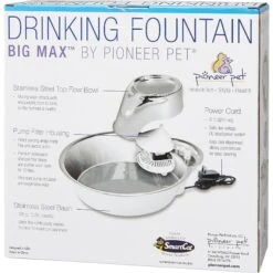 Pioneer Pet Big Max Style Stainless Steel Dog & Cat Fountain, 128-oz -Blue Buffalo || ROYAL CANIN || Wellness Sales 64095 PT6. AC SS1800 V1539026835