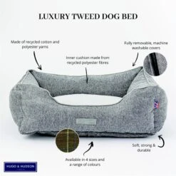 HUGO & HUDSON Luxury Tweed Dog Bed -Blue Buffalo || ROYAL CANIN || Wellness Sales 643062 PT6. AC SS1800 V1663361659