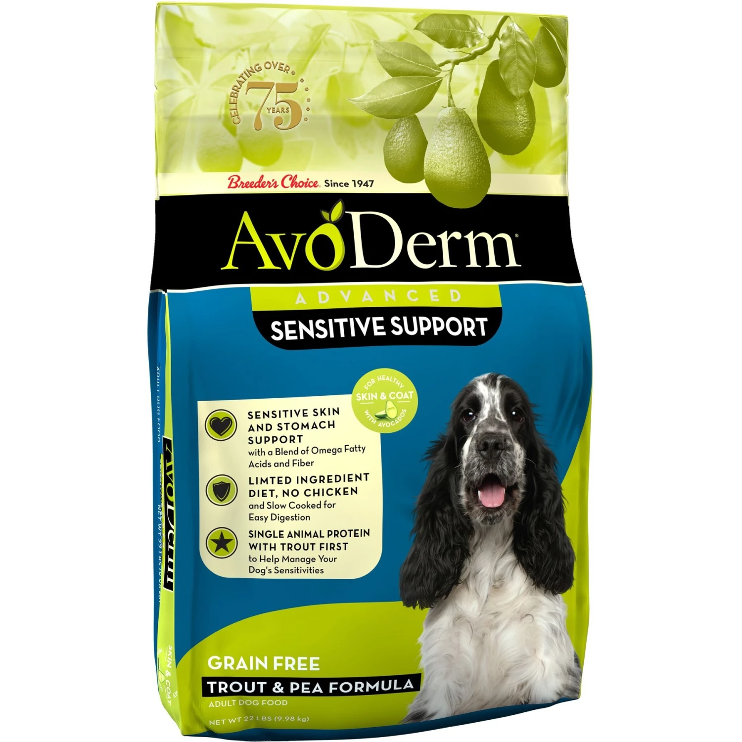 AvoDerm Advanced Sensitive Support Trout & Pea Formula Grain-Free Adult Dry Dog Food 3 AvoDerm Advanced Sensitive Support Trout & Pea Formula Grain-Free Adult Dry Dog Food