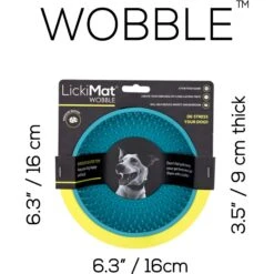 LickiMat Wobble Slow Feeder Dog Bowl, Turquoise -Blue Buffalo || ROYAL CANIN || Wellness Sales 654566 PT5. AC SS1800 V1668542673
