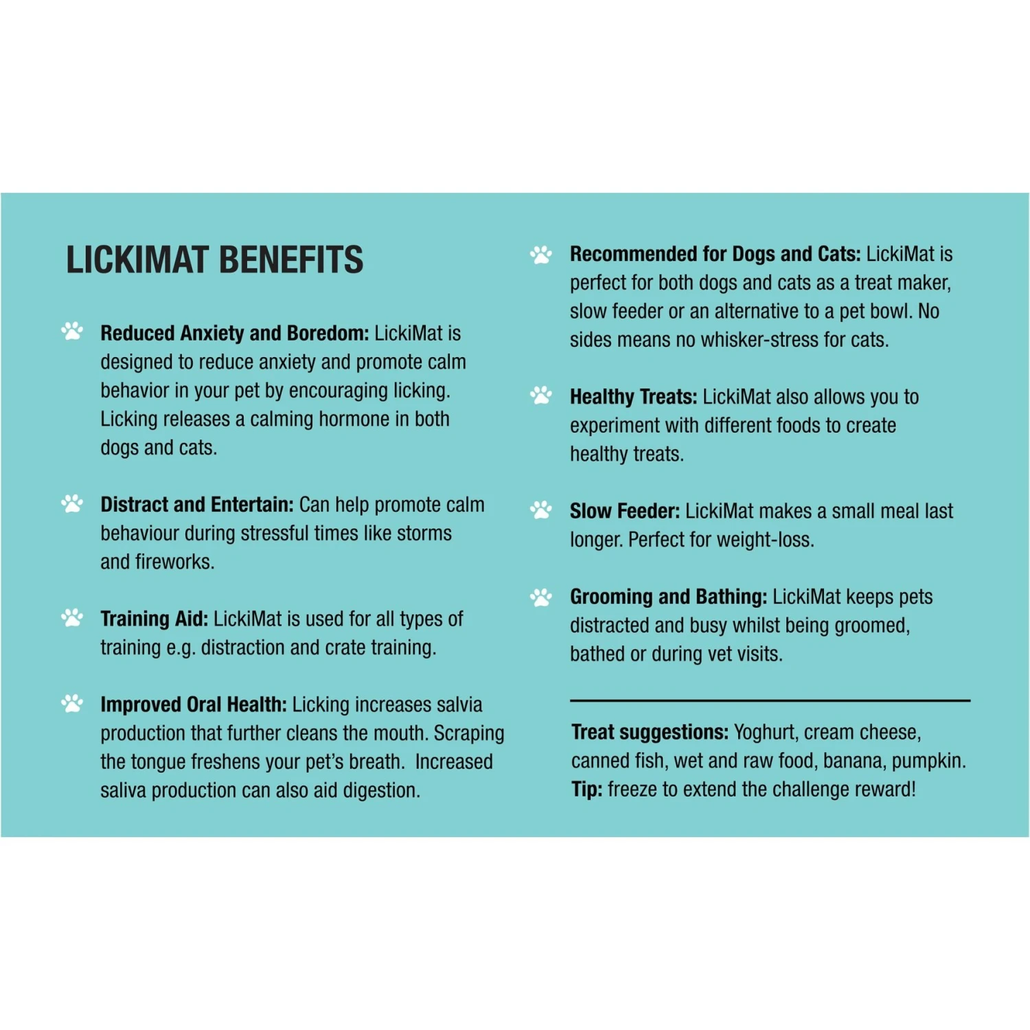 LickiMat Classic Soother Slow Feeder Dog Lick Mat, Green 8 LickiMat Classic Soother Slow Feeder Dog Lick Mat, Green - Image 6