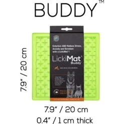 LickiMat Classic Buddy Slow Feeder Dog Lick Mat, Green -Blue Buffalo || ROYAL CANIN || Wellness Sales 654606 PT5. AC SS1800 V1668550638