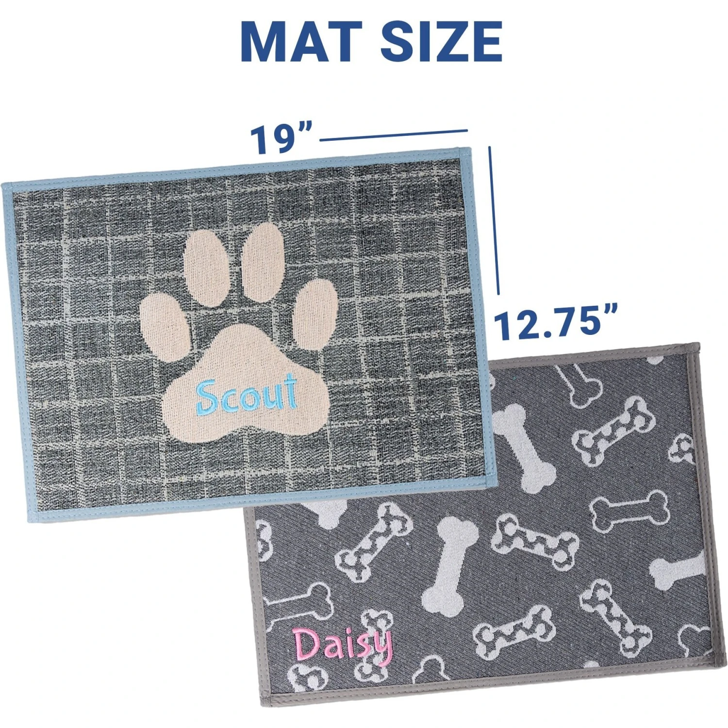 GoTags Bone Personalized Dog & Cat Feeding Mat 6 GoTags Bone Personalized Dog & Cat Feeding Mat - Image 4