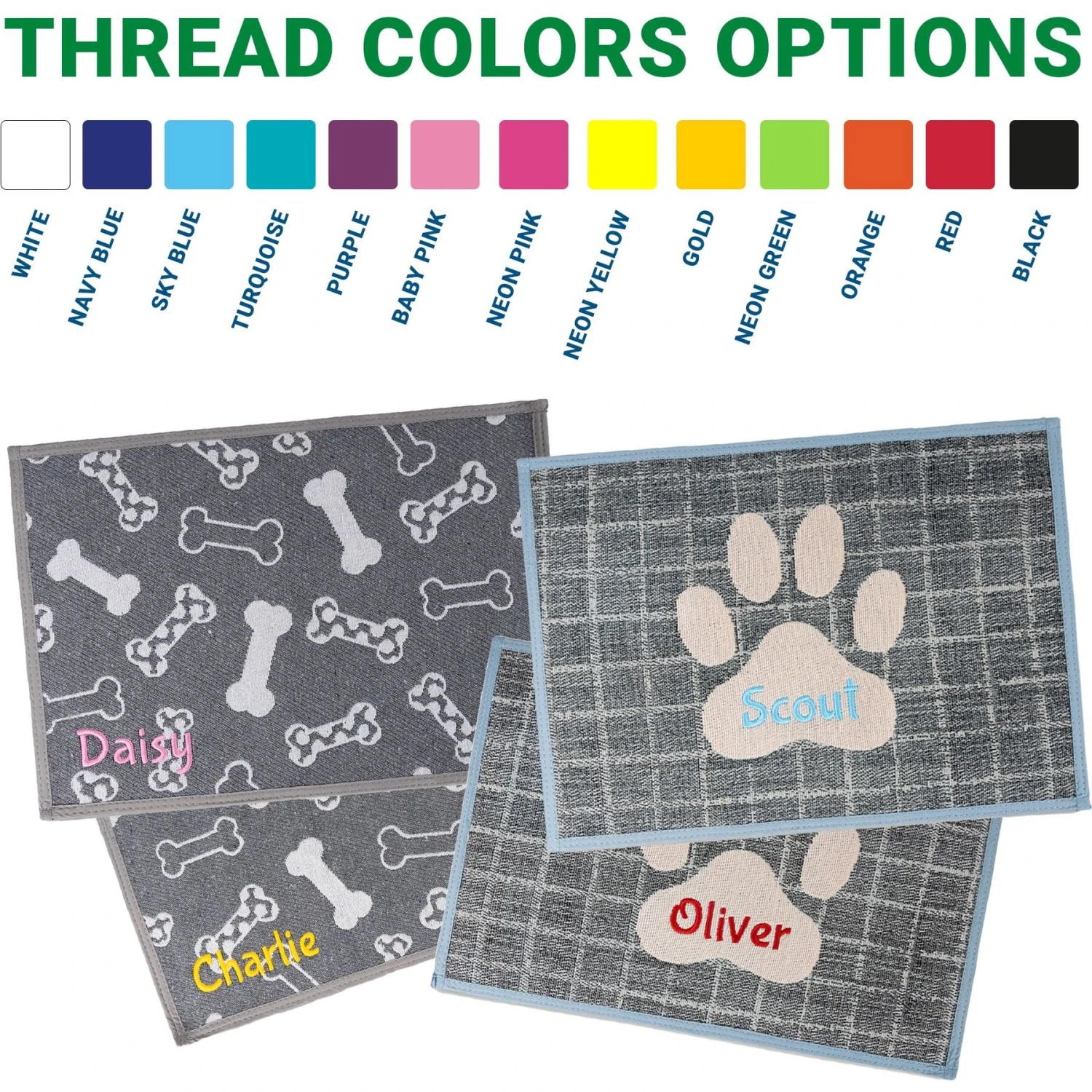 GoTags Paw Personalized Dog & Cat Feeding Mat 5 GoTags Paw Personalized Dog & Cat Feeding Mat - Image 3