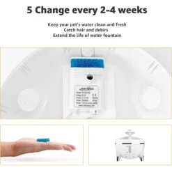 Petdiary Spaceship Water Fountain Replacement Filters, 6 Count -Blue Buffalo || ROYAL CANIN || Wellness Sales 658550 PT4. AC SS1800 V1664534191