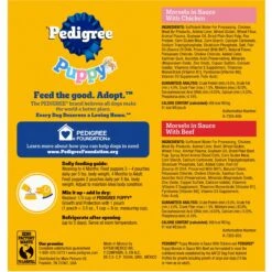 Pedigree Puppy Variety Pack Morsels In Sauce With Beef & Chicken Wet Dog Food Pouches -Blue Buffalo || ROYAL CANIN || Wellness Sales 659758 PT2. AC SS1800 V1665781426