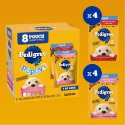 Pedigree Puppy Variety Pack Morsels In Sauce With Beef & Chicken Wet Dog Food Pouches -Blue Buffalo || ROYAL CANIN || Wellness Sales 659758 PT3. AC SS1800 V1665781051