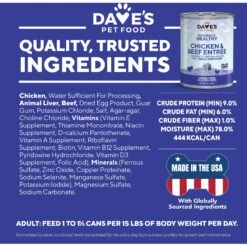 Dave's Pet Food Naturally Healthy Liver & Beef Recipe Canned Dog Food 9 Dave's Pet Food Naturally Healthy Liver & Beef Recipe Canned Dog Food -Blue Buffalo || ROYAL CANIN || Wellness Sales 66598 PT5. AC SS1800 V1516739747