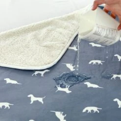 HappyCare Textiles Advanced Pets Print Cozy Waterproof Cat & Dog Blanket -Blue Buffalo || ROYAL CANIN || Wellness Sales 666174 PT5. AC SS1800 V1667519467