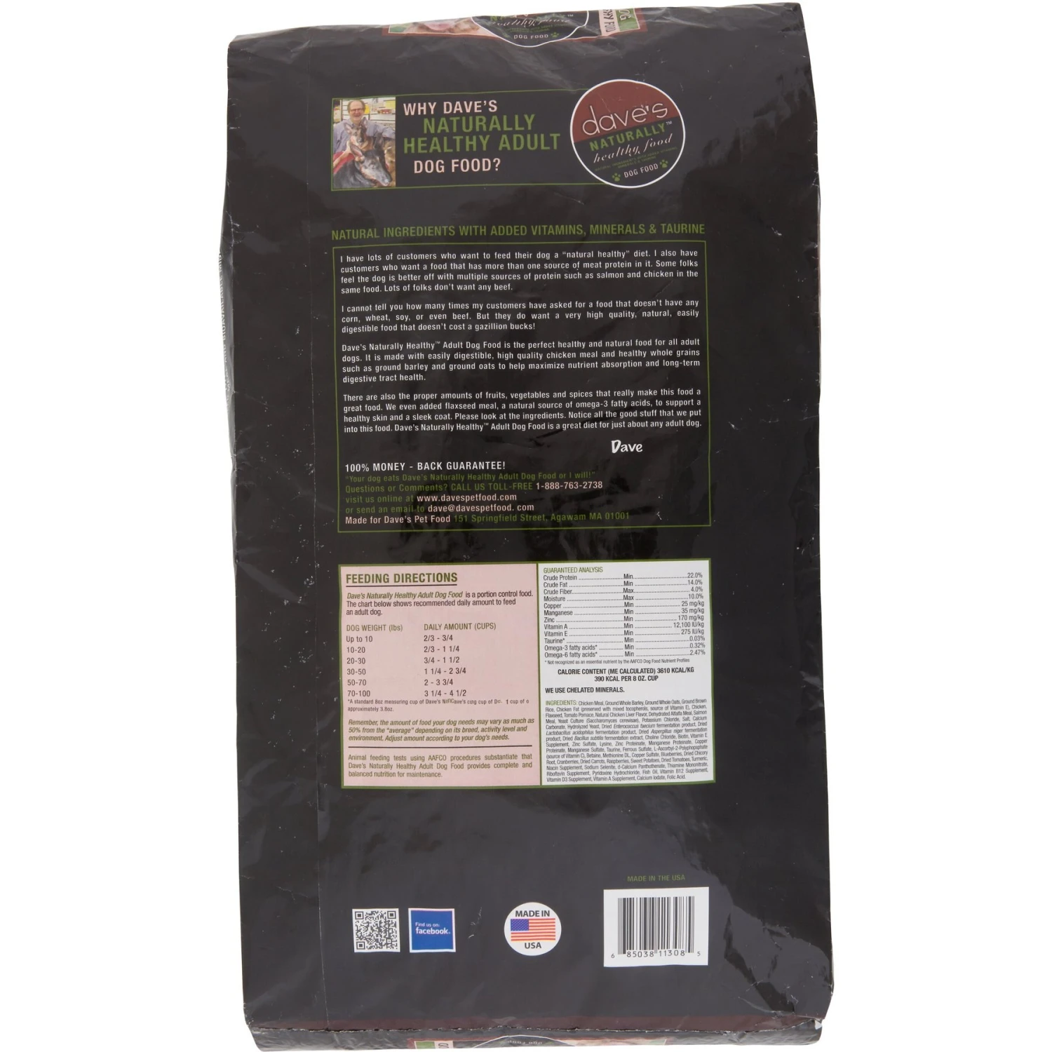 Dave's Pet Food Naturally Healthy Adult Dry Dog Food 4 Dave's Pet Food Naturally Healthy Adult Dry Dog Food - Image 2