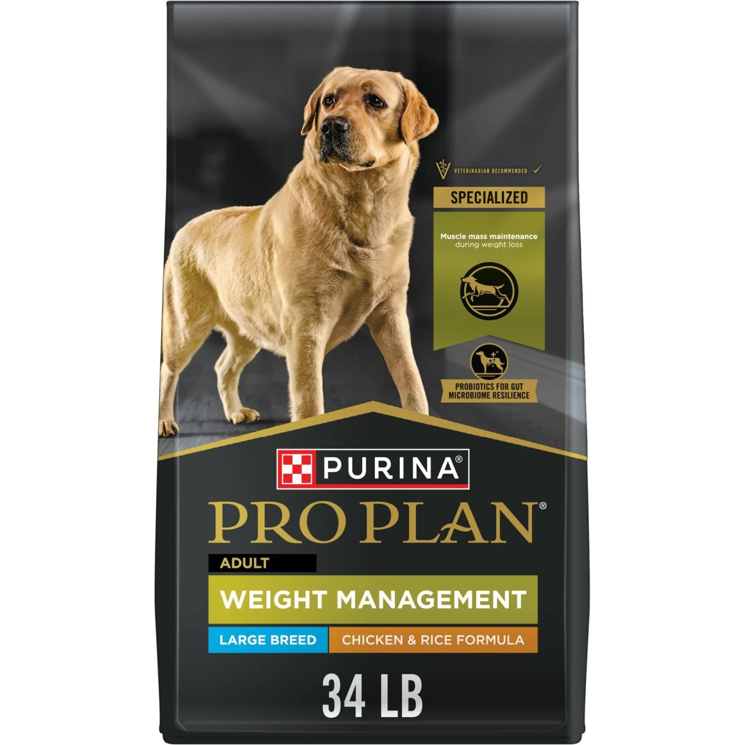 Purina Pro Plan Adult Large Breed Weight Management Chicken & Rice Formula Dry Dog Food 3 Purina Pro Plan Adult Large Breed Weight Management Chicken & Rice Formula Dry Dog Food
