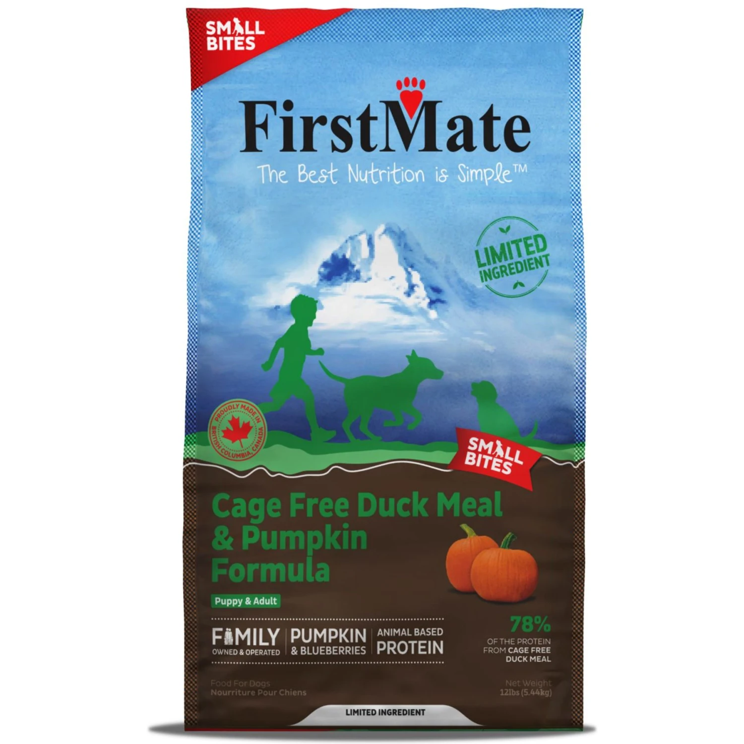 Firstmate Small Bites Cage Free Duck Meal & Pumpkin Formula Grain-Free Dry Dog Food 3 Firstmate Small Bites Cage Free Duck Meal & Pumpkin Formula Grain-Free Dry Dog Food