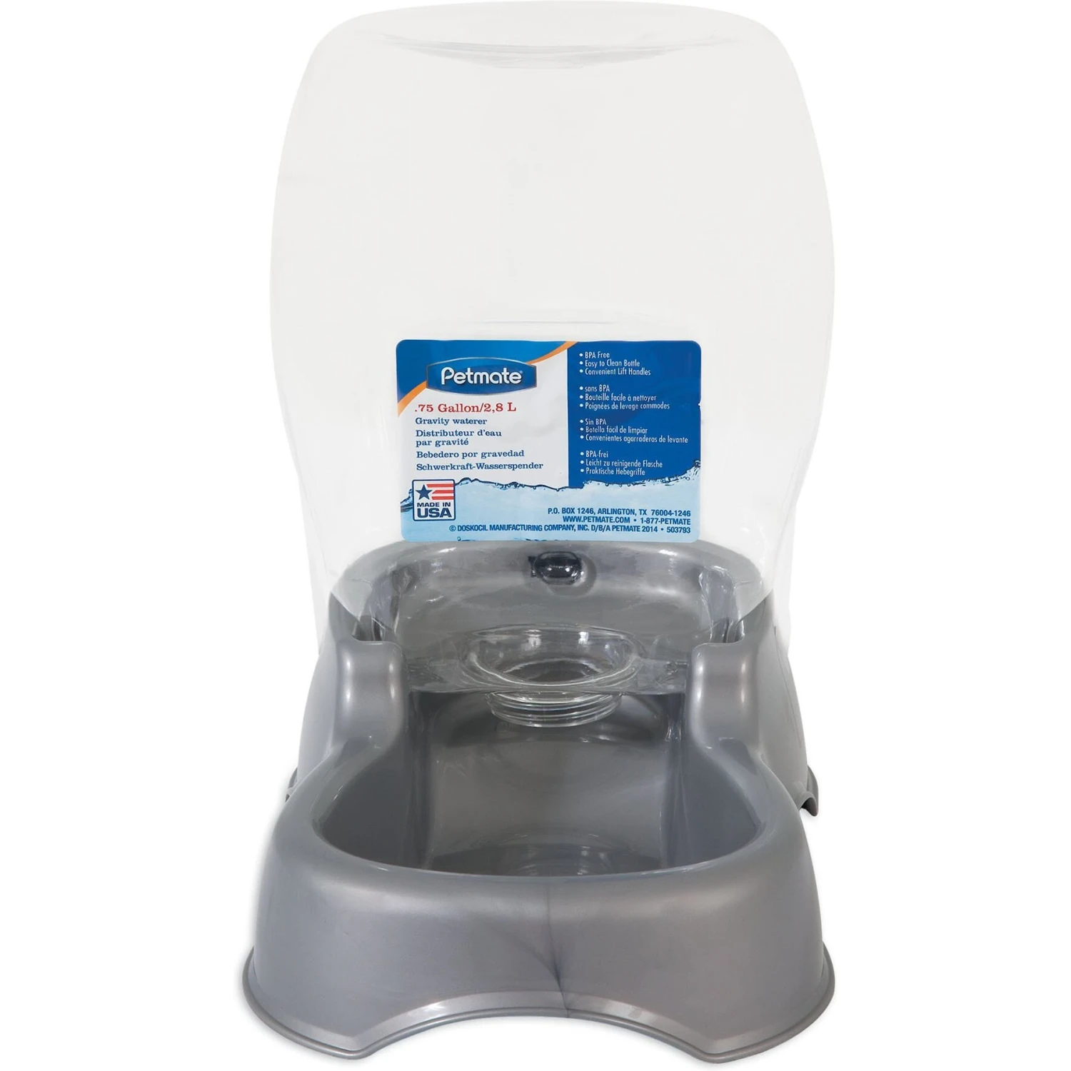 Petmate Pearl Pet Cafe Waterer 4 Petmate Pearl Pet Cafe Waterer - Image 2