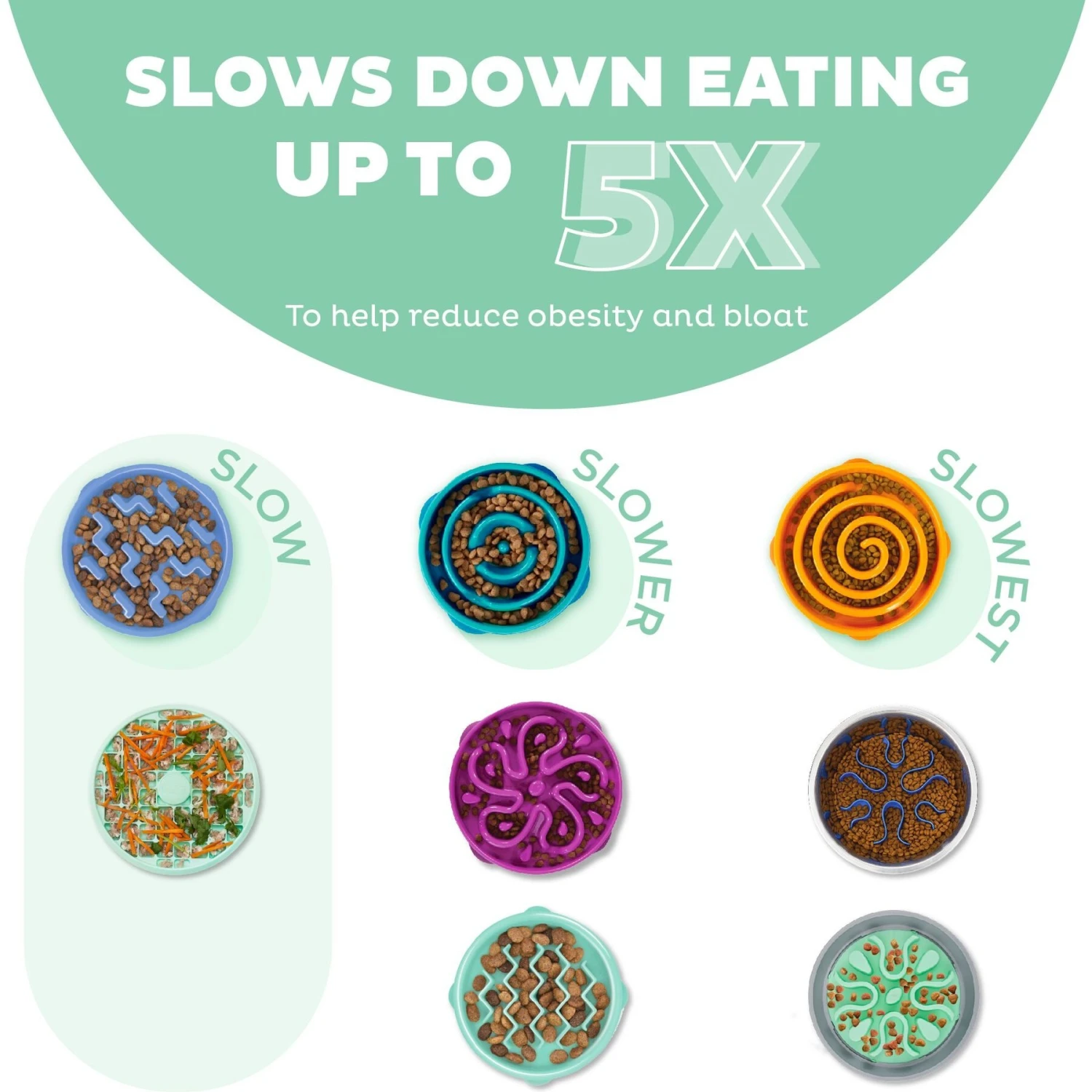 Outward Hound Fun Feeder Slo Tray Slow Feeder Dog Bowl 5 Outward Hound Fun Feeder Slo Tray Slow Feeder Dog Bowl - Image 3