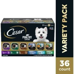 Cesar Rotisserie Chicken Flavor & Spring Vegetables Garnish Small Breed Dry Dog Food & Cesar Poultry Lovers Variety Pack Small Breed Adult Wet Dog Food Trays -Blue Buffalo || ROYAL CANIN || Wellness Sales 689022 PT2. AC SS1800 V1668809811