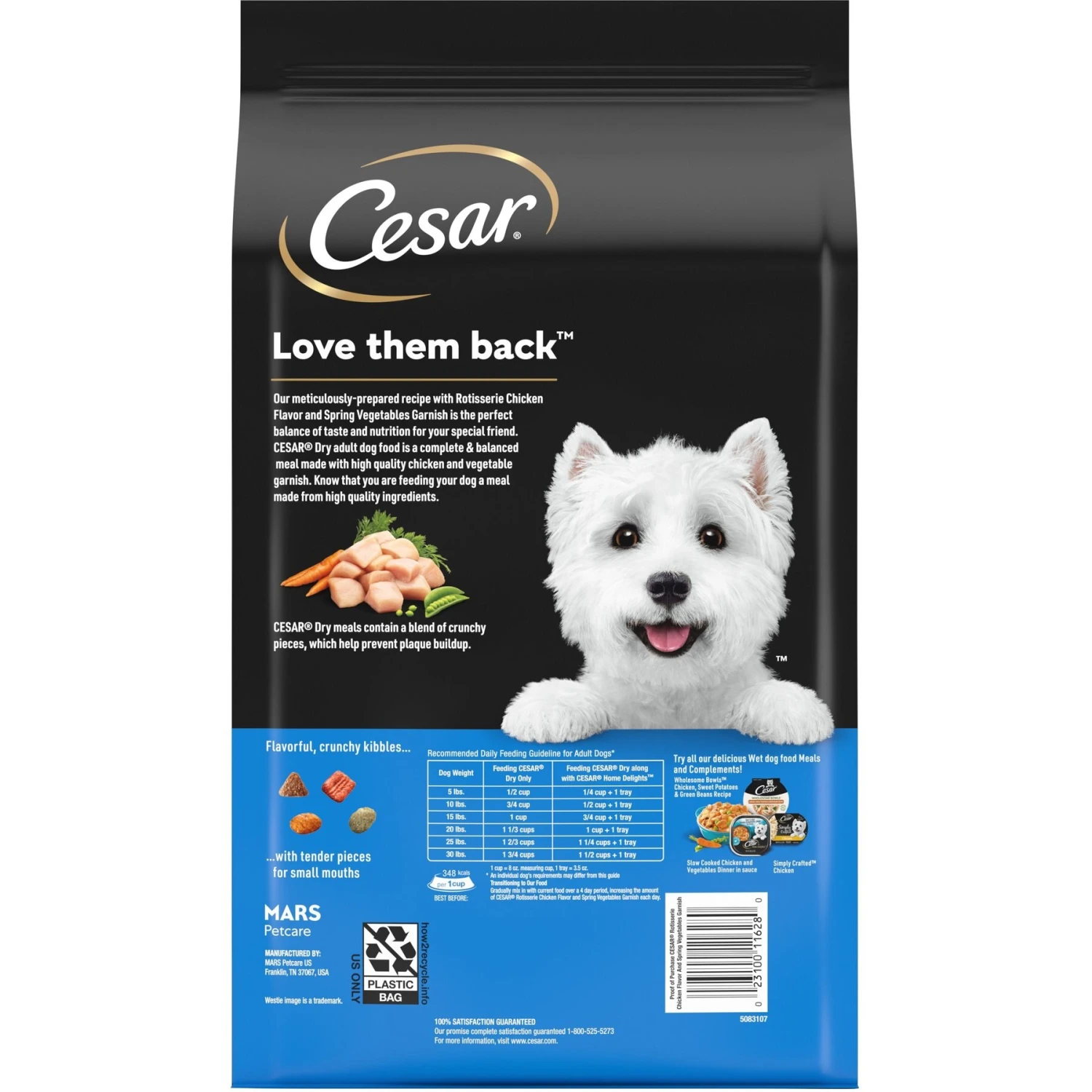 Cesar Simply Crafted Cuisine Complement Soft Wet Adult Dog Food Topper Variety Pack & Cesar Rotisserie Chicken Flavor & Spring Vegetables Garnish Small Breed Dry Dog Food 9 Cesar Simply Crafted Cuisine Complement Soft Wet Adult Dog Food Topper Variety Pack & Cesar Rotisserie Chicken Flavor & Spring Vegetables Garnish Small Breed Dry Dog Food - Image 7