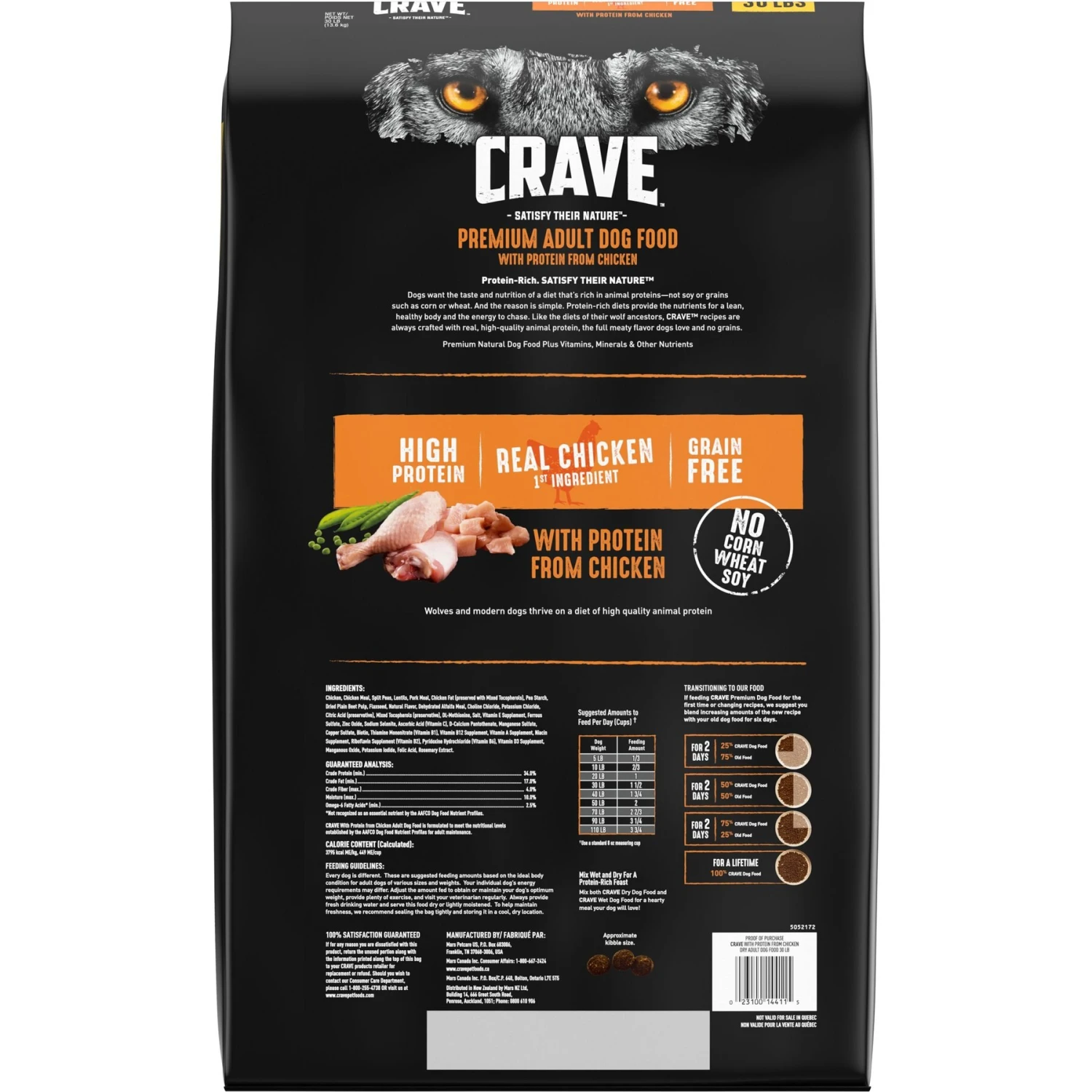 Crave High Protein Chicken Adult Grain-Free Dry Dog Food 4 Crave High Protein Chicken Adult Grain-Free Dry Dog Food - Image 2