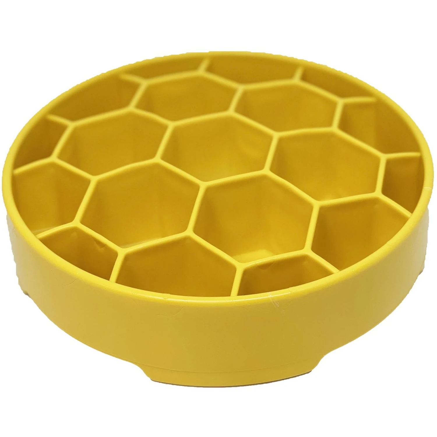 SodaPup Honeycomb Slow Feeder Dog Bowl, Yellow, Large 3 SodaPup Honeycomb Slow Feeder Dog Bowl, Yellow, Large