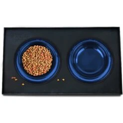 Platinum Pets Food & Water Heavy-Duty Feeding Mat, Black -Blue Buffalo || ROYAL CANIN || Wellness Sales 69300 PT2. AC SS1800 V1628181975