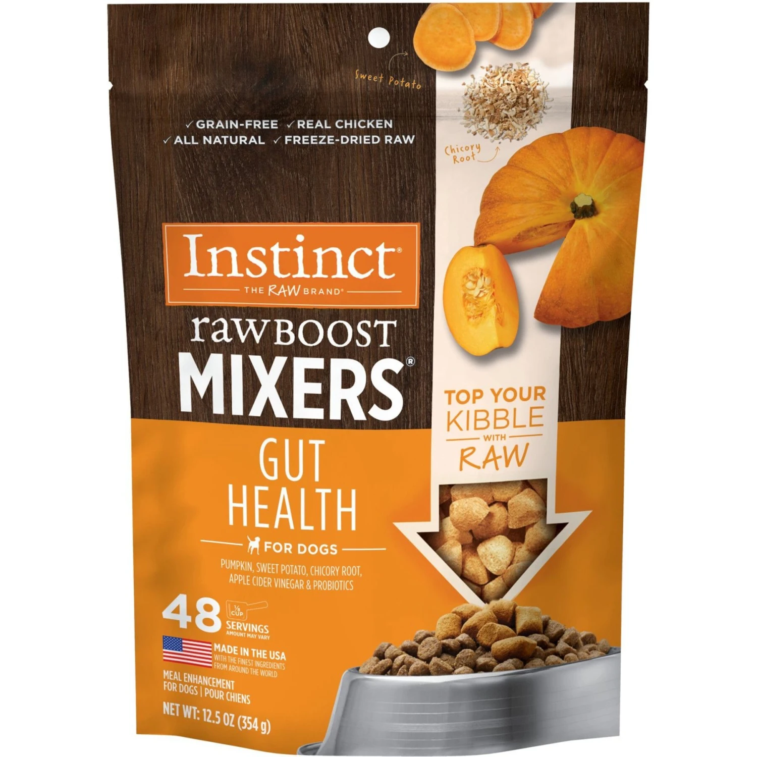 Instinct Freeze-Dried Raw Boost Mixers Grain-Free Gut Health Recipe Dog Food Topper & Instinct Healthy Cravings Grain-Free Cuts & Gravy Recipe Variety Pack Wet Dog Food Topper 4 Instinct Freeze-Dried Raw Boost Mixers Grain-Free Gut Health Recipe Dog Food Topper & Instinct Healthy Cravings Grain-Free Cuts & Gravy Recipe Variety Pack Wet Dog Food Topper - Image 2