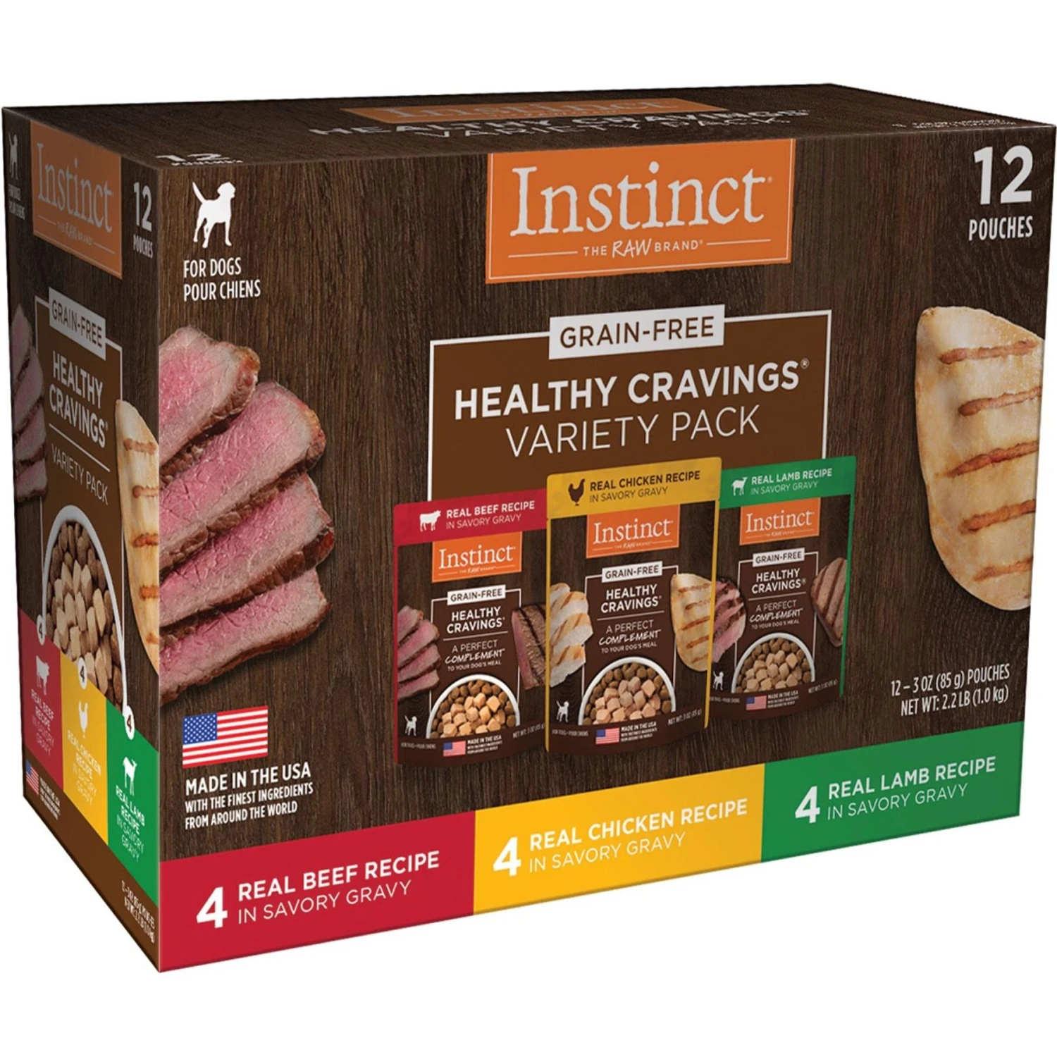 Instinct Freeze-Dried Raw Boost Mixers Grain-Free Gut Health Recipe Dog Food Topper & Instinct Healthy Cravings Grain-Free Cuts & Gravy Recipe Variety Pack Wet Dog Food Topper 8 Instinct Freeze-Dried Raw Boost Mixers Grain-Free Gut Health Recipe Dog Food Topper & Instinct Healthy Cravings Grain-Free Cuts & Gravy Recipe Variety Pack Wet Dog Food Topper - Image 6