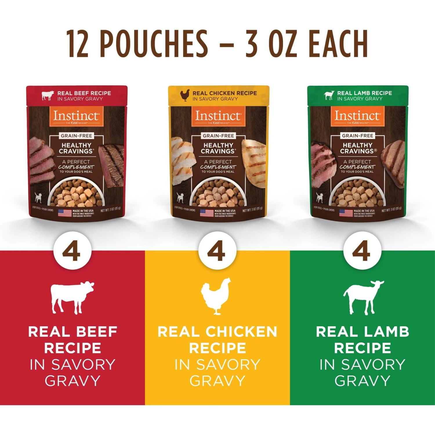 Instinct Freeze-Dried Raw Boost Mixers Grain-Free Gut Health Recipe Dog Food Topper & Instinct Healthy Cravings Grain-Free Cuts & Gravy Recipe Variety Pack Wet Dog Food Topper 9 Instinct Freeze-Dried Raw Boost Mixers Grain-Free Gut Health Recipe Dog Food Topper & Instinct Healthy Cravings Grain-Free Cuts & Gravy Recipe Variety Pack Wet Dog Food Topper - Image 7