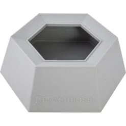 Leashboss Splashless Travel Dog Water Bowl, Gray, 40-oz Cup