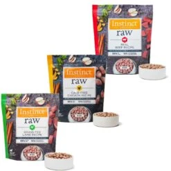 Instinct Frozen Raw Bites Grain-Free Cage-Free Chicken Recipe Dog Food + 2 Items