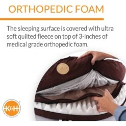 K&H Pet Products Deluxe Orthopedic Bolster Cat & Dog Bed -Blue Buffalo || ROYAL CANIN || Wellness Sales 69687 PT2. AC SS1800 V1626396415