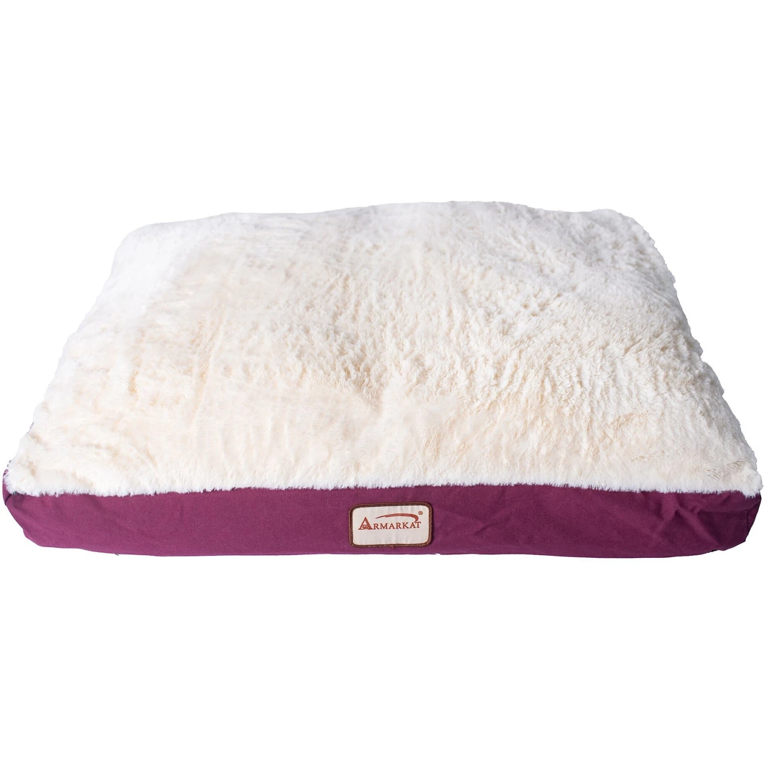 Armarkat Dog Pillow Bed With Removable Cover, Burgundy/Ivory 7 Armarkat Dog Pillow Bed With Removable Cover, Burgundy/Ivory - Image 5