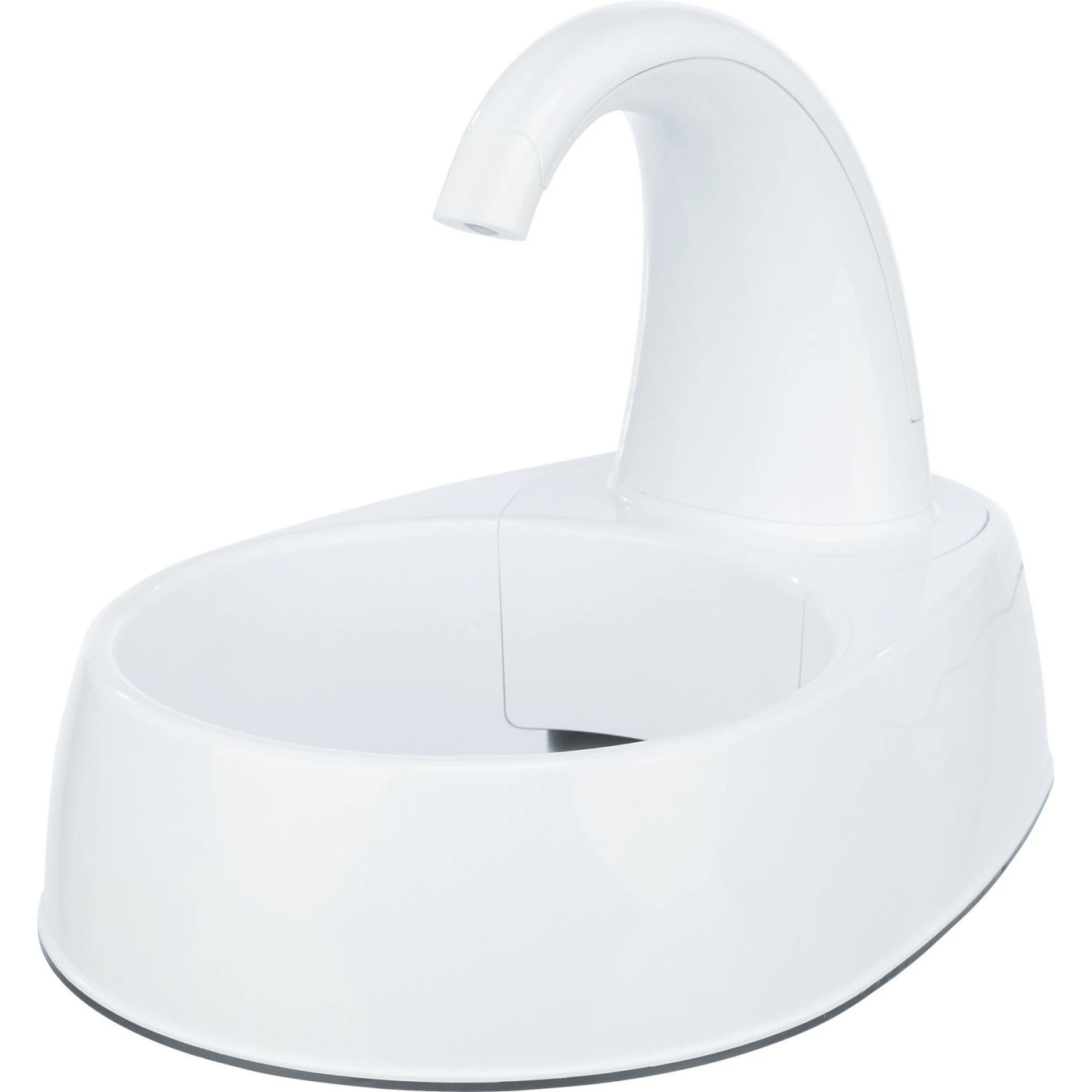 TRIXIE Curved Stream Cat & Dog Water Fountain, White, 84.5-oz 3 TRIXIE Curved Stream Cat & Dog Water Fountain, White, 84.5-oz