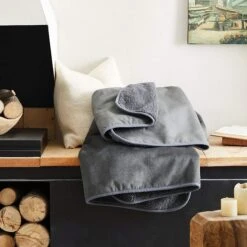 Allisandro Extra Soft Micro Fleece With Sherpa Triple Layer Tech Waterproof Cat & Dog Blanket, Dark Grey -Blue Buffalo || ROYAL CANIN || Wellness Sales 703486 PT7. AC SS1800 V1668186931