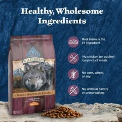 Blue Buffalo Wilderness Rocky Mountain Recipe Large Breed Adult High Protein Natural Bison & Grain Dry Dog Food, 28-lb Bag 16 Blue Buffalo Wilderness Rocky Mountain Recipe Large Breed Adult High Protein Natural Bison & Grain Dry Dog Food, 28-lb Bag -Blue Buffalo || ROYAL CANIN || Wellness Sales 711278 PT5. AC SS1800 V1694548941