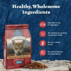Blue Buffalo Wilderness Rocky Mountain Recipe Puppy High Protein Natural Red Meat & Grain Dry Dog Food -Blue Buffalo || ROYAL CANIN || Wellness Sales 711310 PT4. AC SS1800 V1694550812