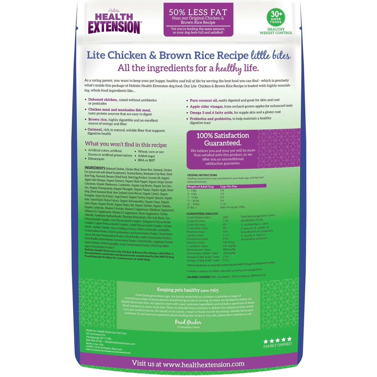 Health Extension Little Bites Lite Chicken & Brown Rice Recipe Dry Dog Food 4 Health Extension Little Bites Lite Chicken & Brown Rice Recipe Dry Dog Food - Image 2
