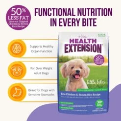 Health Extension Little Bites Lite Chicken & Brown Rice Recipe Dry Dog Food 14 Health Extension Little Bites Lite Chicken & Brown Rice Recipe Dry Dog Food -Blue Buffalo || ROYAL CANIN || Wellness Sales 71269 PT4. AC SS1800 V1595626268
