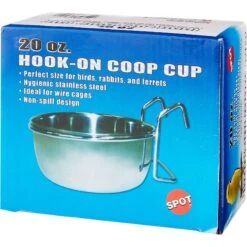 Ethical Pet Stainless Steel Coop Cup Wire Hanger Kennel Pet Bowl -Blue Buffalo || ROYAL CANIN || Wellness Sales 71409 PT7. AC SS1800 V1540302160