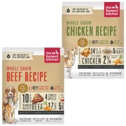 The Honest Kitchen Whole Grain Beef Recipe + Chicken Recipe Dehydrated Dog Food