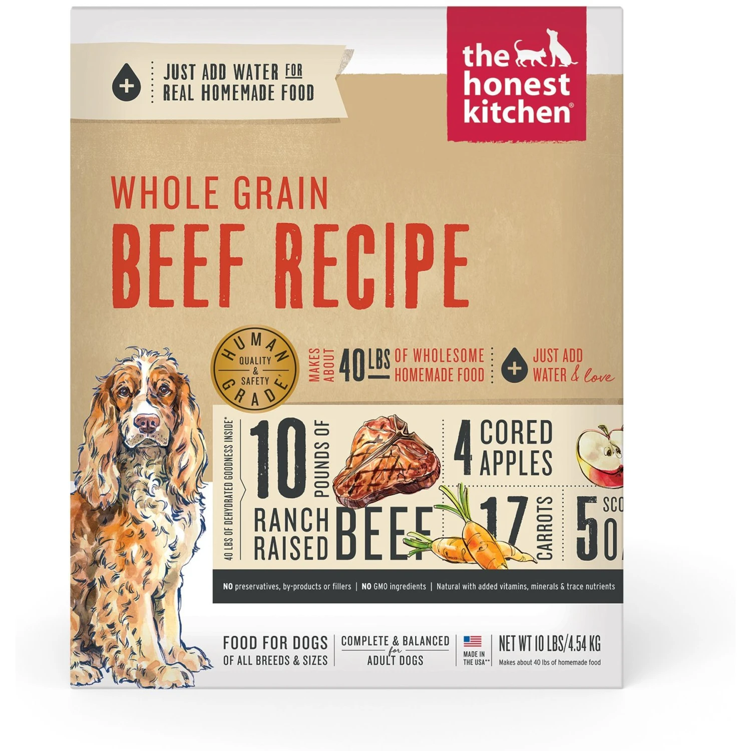 The Honest Kitchen Whole Grain Beef Recipe + Chicken Recipe Dehydrated Dog Food 4 The Honest Kitchen Whole Grain Beef Recipe + Chicken Recipe Dehydrated Dog Food - Image 2