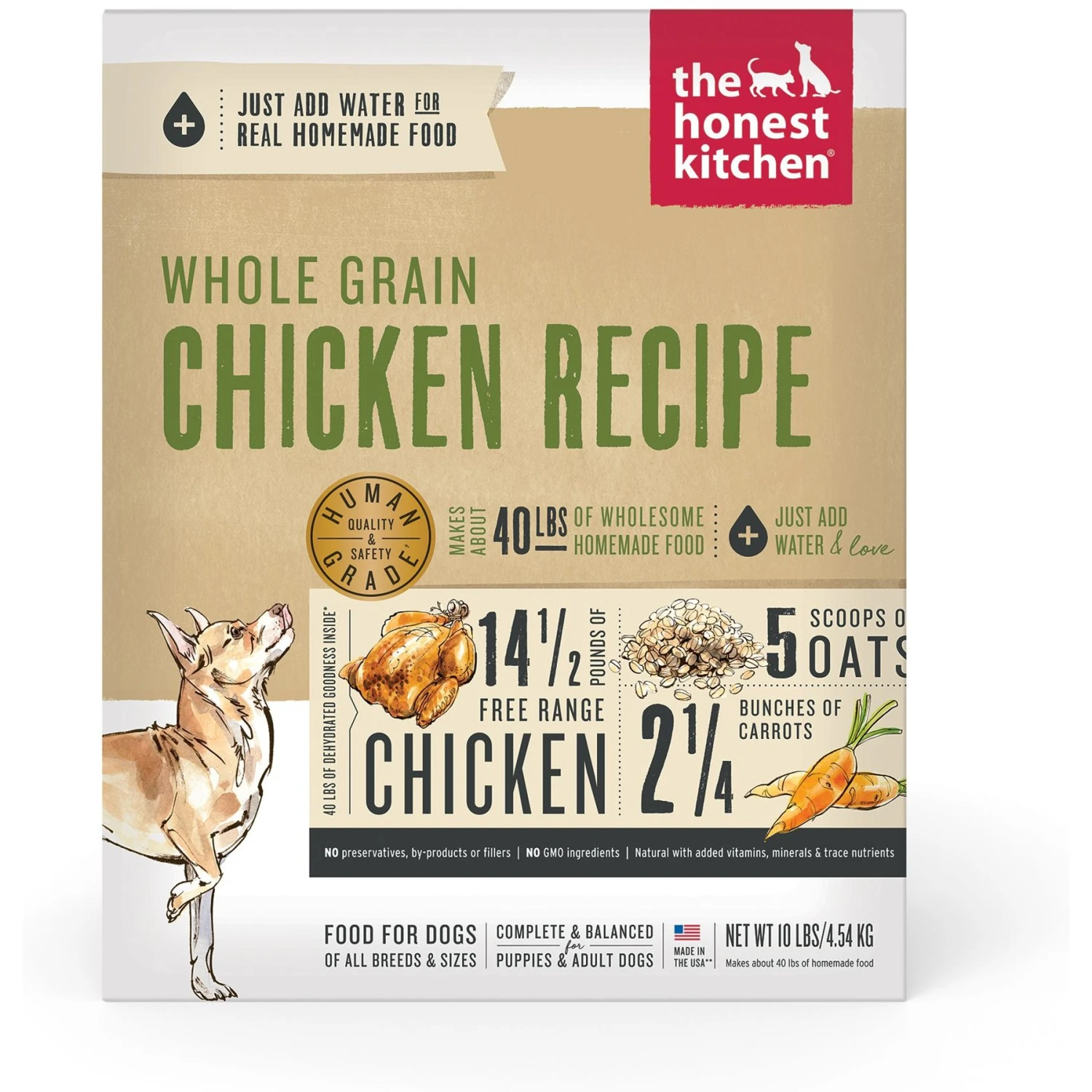 The Honest Kitchen Whole Grain Beef Recipe + Chicken Recipe Dehydrated Dog Food 8 The Honest Kitchen Whole Grain Beef Recipe + Chicken Recipe Dehydrated Dog Food - Image 6
