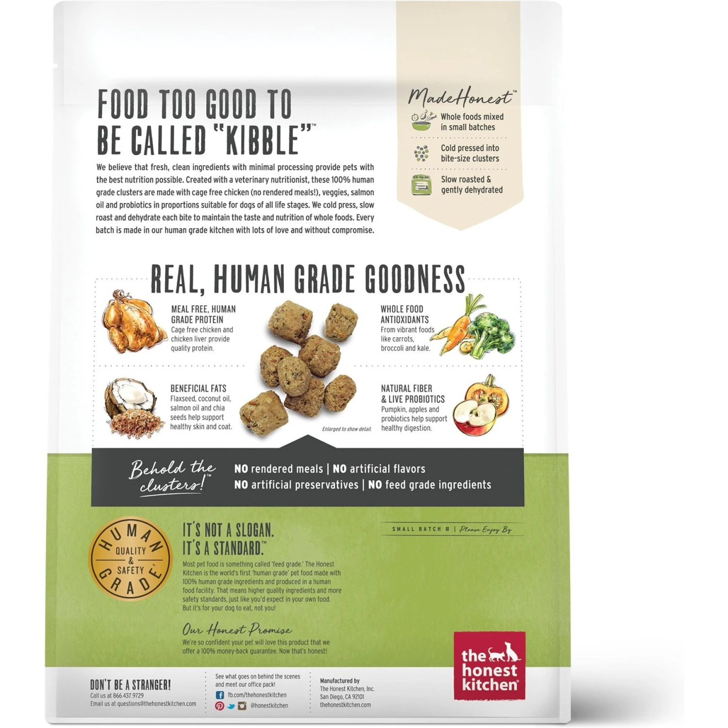 The Honest Kitchen Grain-Free Chicken Whole Food Clusters Dry Dog Food & The Honest Kitchen Grain-Free Turkey Whole Food Clusters Dry Dog Food 5 The Honest Kitchen Grain-Free Chicken Whole Food Clusters Dry Dog Food & The Honest Kitchen Grain-Free Turkey Whole Food Clusters Dry Dog Food - Image 3