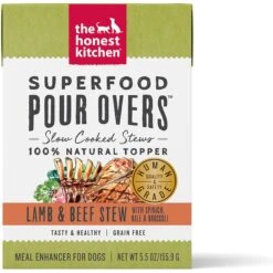 The Honest Kitchen Bone Broth POUR OVERS Turkey & Salmon Stew Wet Dog Food Topper & The Honest Kitchen Superfood POUR OVERS Lamb & Beef Stew With Veggies Wet Dog Food Topper -Blue Buffalo || ROYAL CANIN || Wellness Sales 715790 PT5. AC SS1800 V1669737365