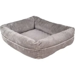 HappyCare Textiles Orthopedic Decorative Corduory Rectangle Bolster Cat & Dog Bed -Blue Buffalo || ROYAL CANIN || Wellness Sales 715894 PT2. AC SS1800 V1669657875