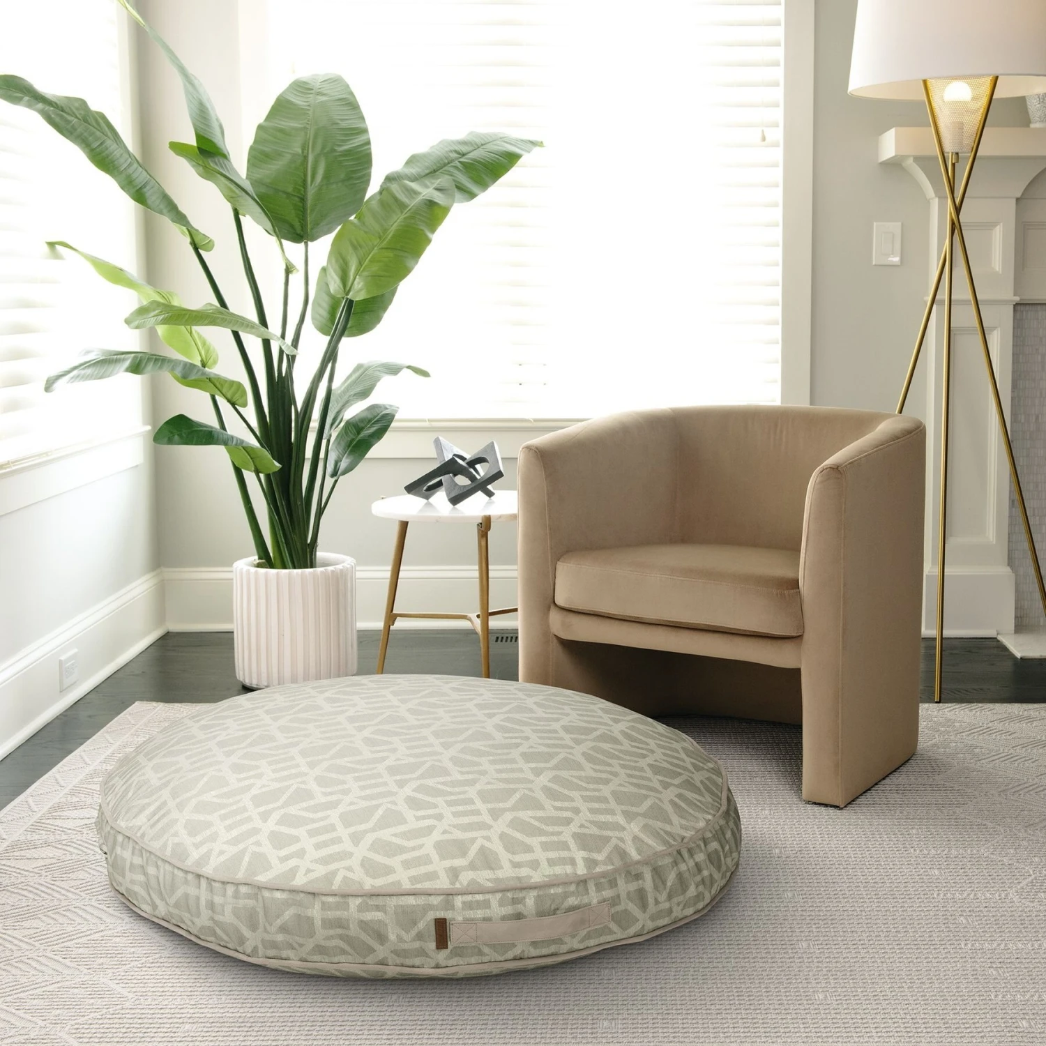 Bark And Slumber Biscuit Plush Round Eco Friendly Fabric Lounger Dog Bed 9 Bark And Slumber Biscuit Plush Round Eco Friendly Fabric Lounger Dog Bed - Image 7