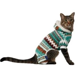 Frisco Fairisle Cozy Plush Fleece Dog & Cat PJs, Green -Blue Buffalo || ROYAL CANIN || Wellness Sales 719054 PT2. AC SS1800 V1692193162