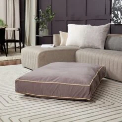 Happy Hounds Bailey Rectangle Pillow Dog Bed With Removable Cover -Blue Buffalo || ROYAL CANIN || Wellness Sales 727774 PT3. AC SS1800 V1669917499